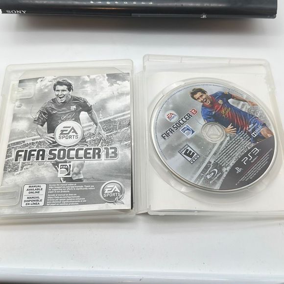 Sony Playstation 3 PS3 Super Slim 500GB CECH-4301C Black Console Bundle 3 Games - Picture 4 of 9